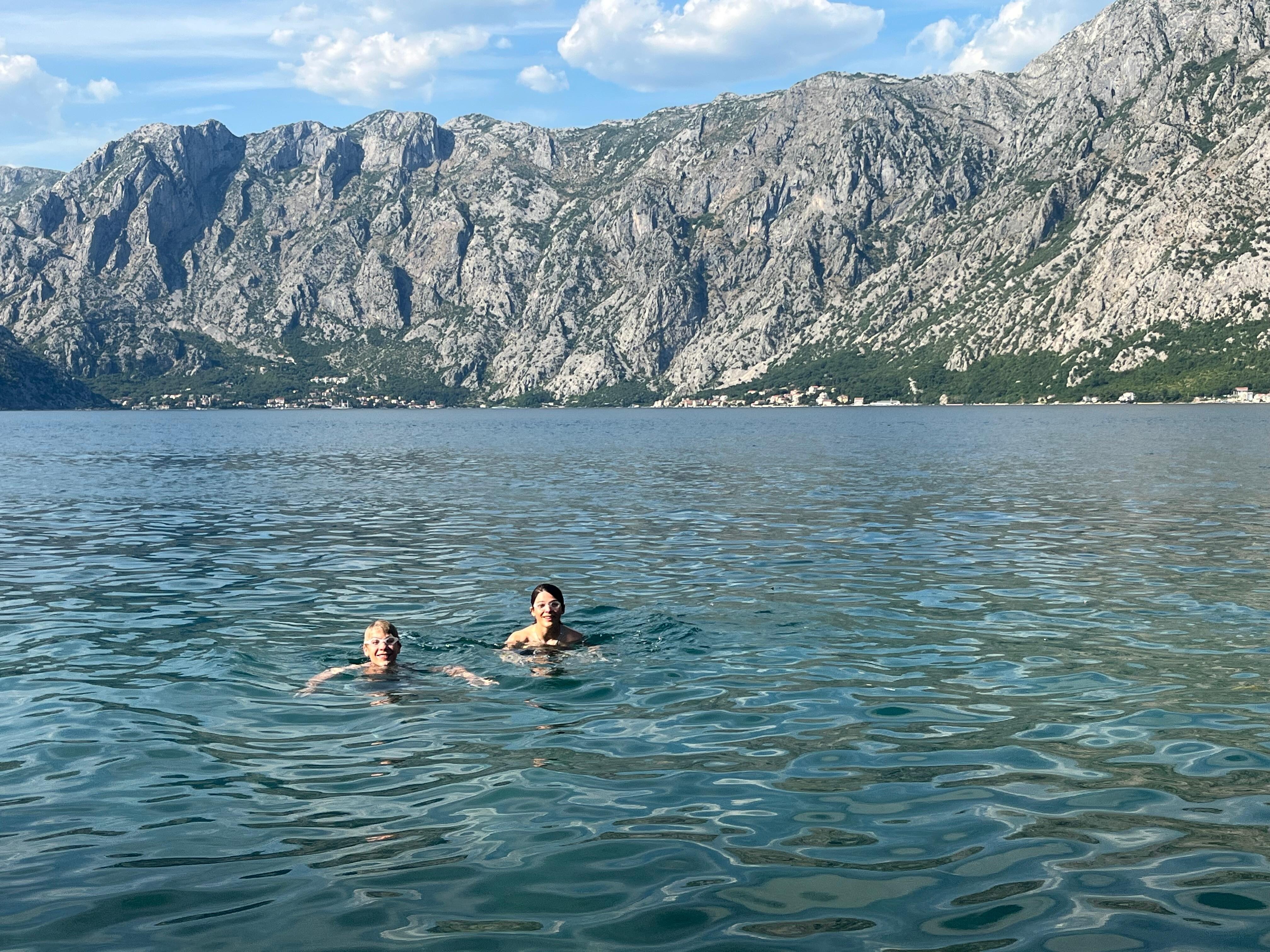 Refreshing afternoon swim. 