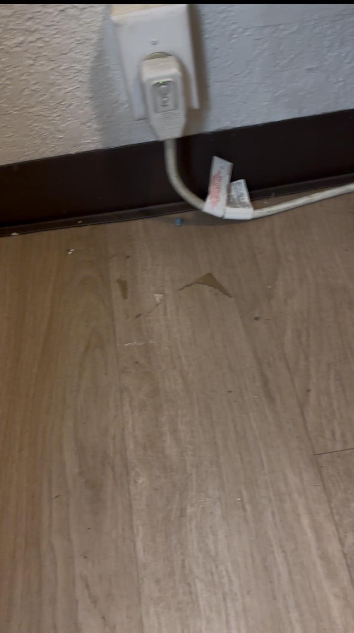 Unswept floors, never mind mopping