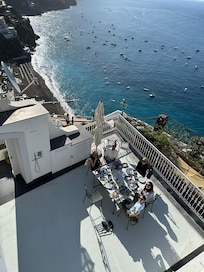 View from our balcony in villa