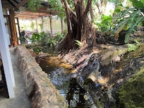 Lobby with view of dining area
