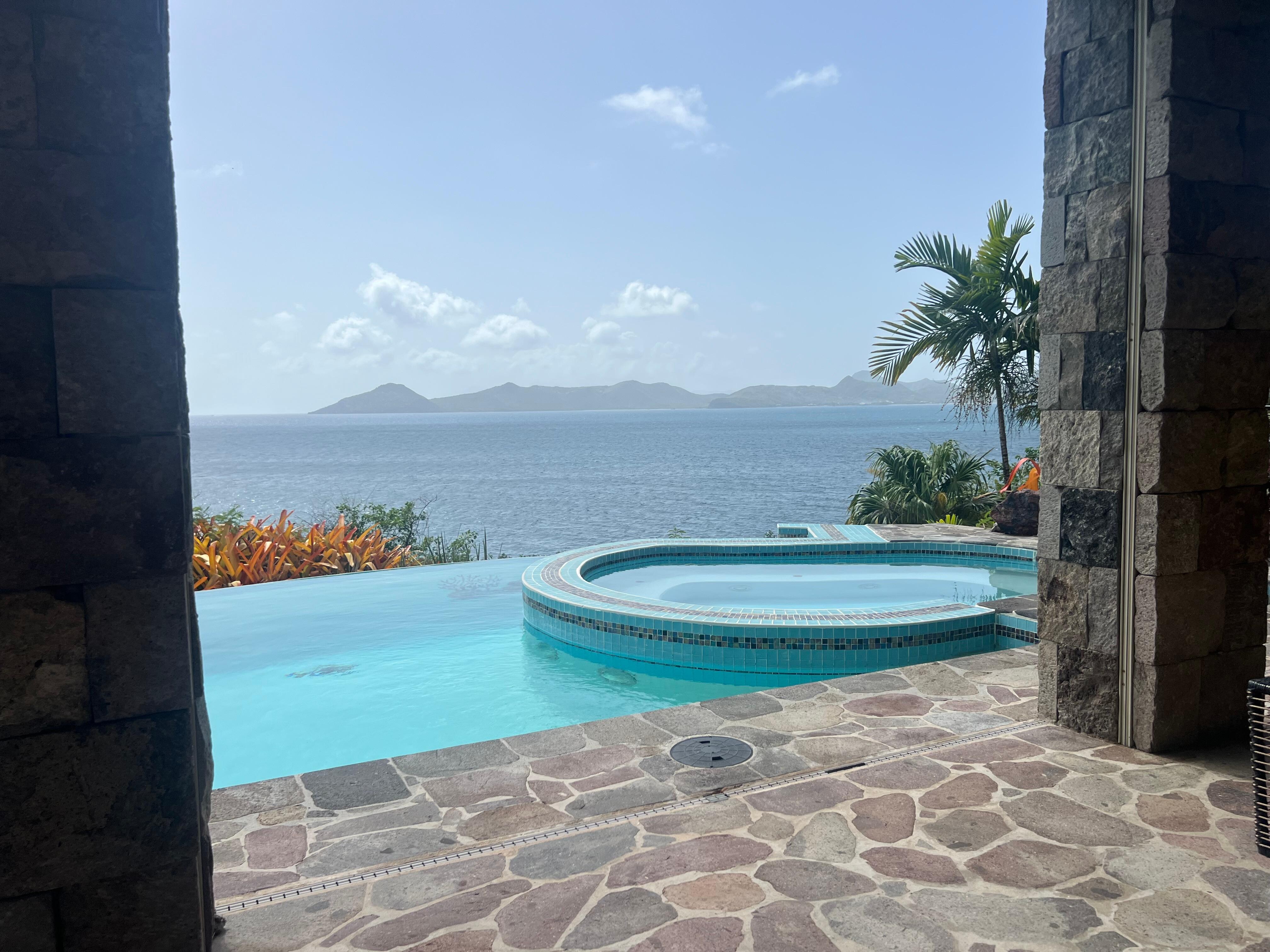 Great view from pool and hot tub