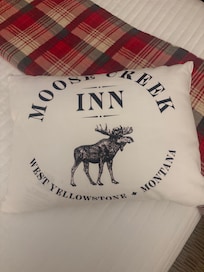 Cute pillow in our room