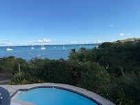 Pool area view from veranda