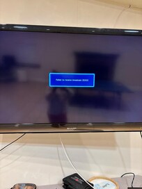 TV in recreation that was never fixed (There were only 3 TV's in the whole house)