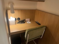 食事をするにも、このデスクは役に立ちました。