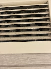 A/C vent inside the shower