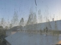 Windows would love a cleaning. Not easy to open - support brackets are worn.