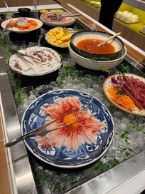 朝食バイキングの海鮮