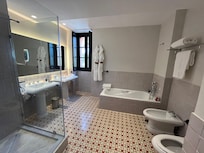 Deluxe Double Room Bathroom - very big!