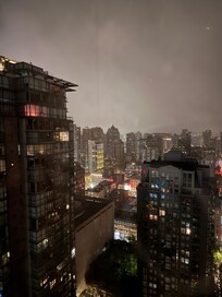 Nighttime view from flat