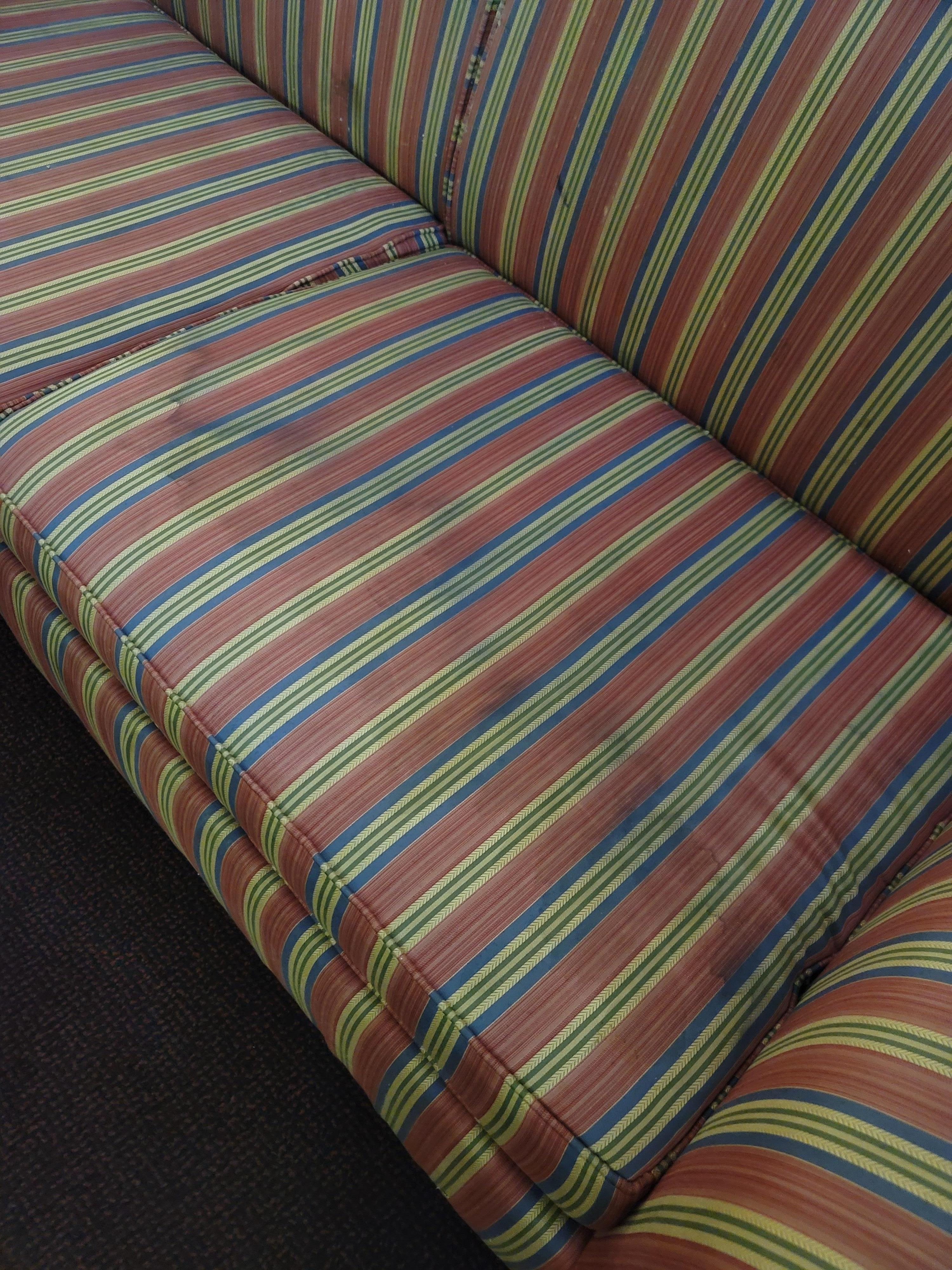 Couch stained