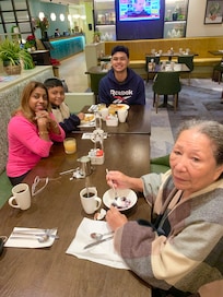 The lovely breakfast at Double Tree