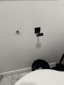 Broken toilet paper holder