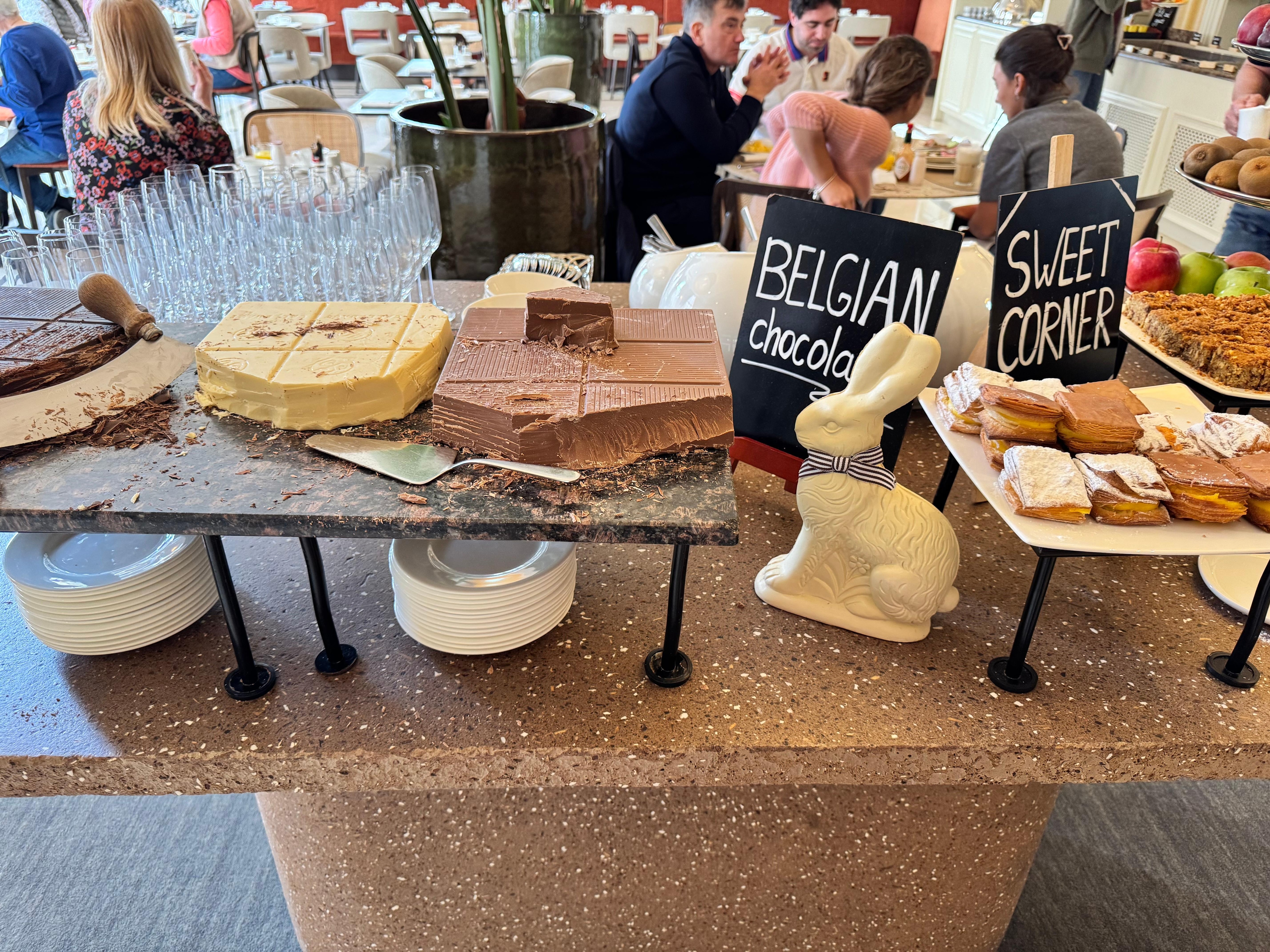 Chocolate on the breakfast bar