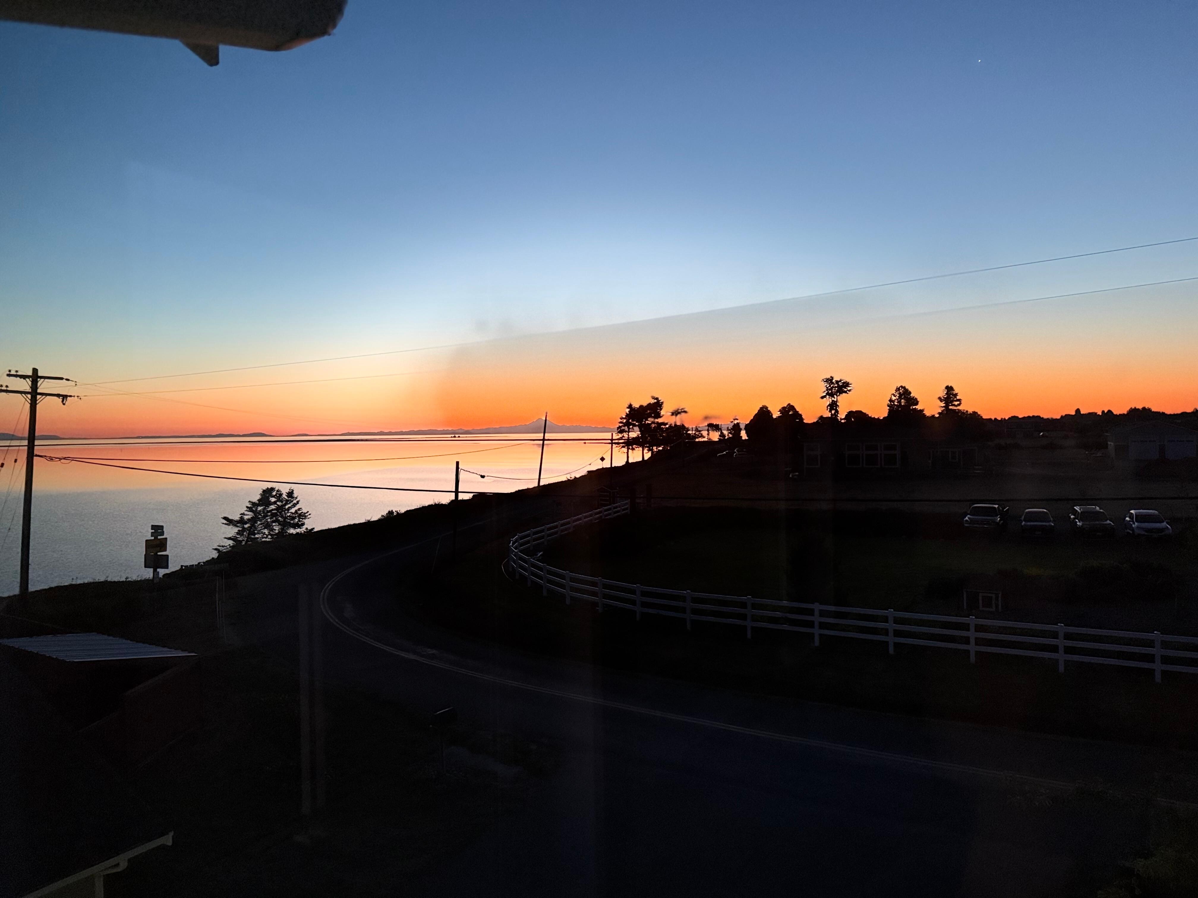 Sunrise from our room