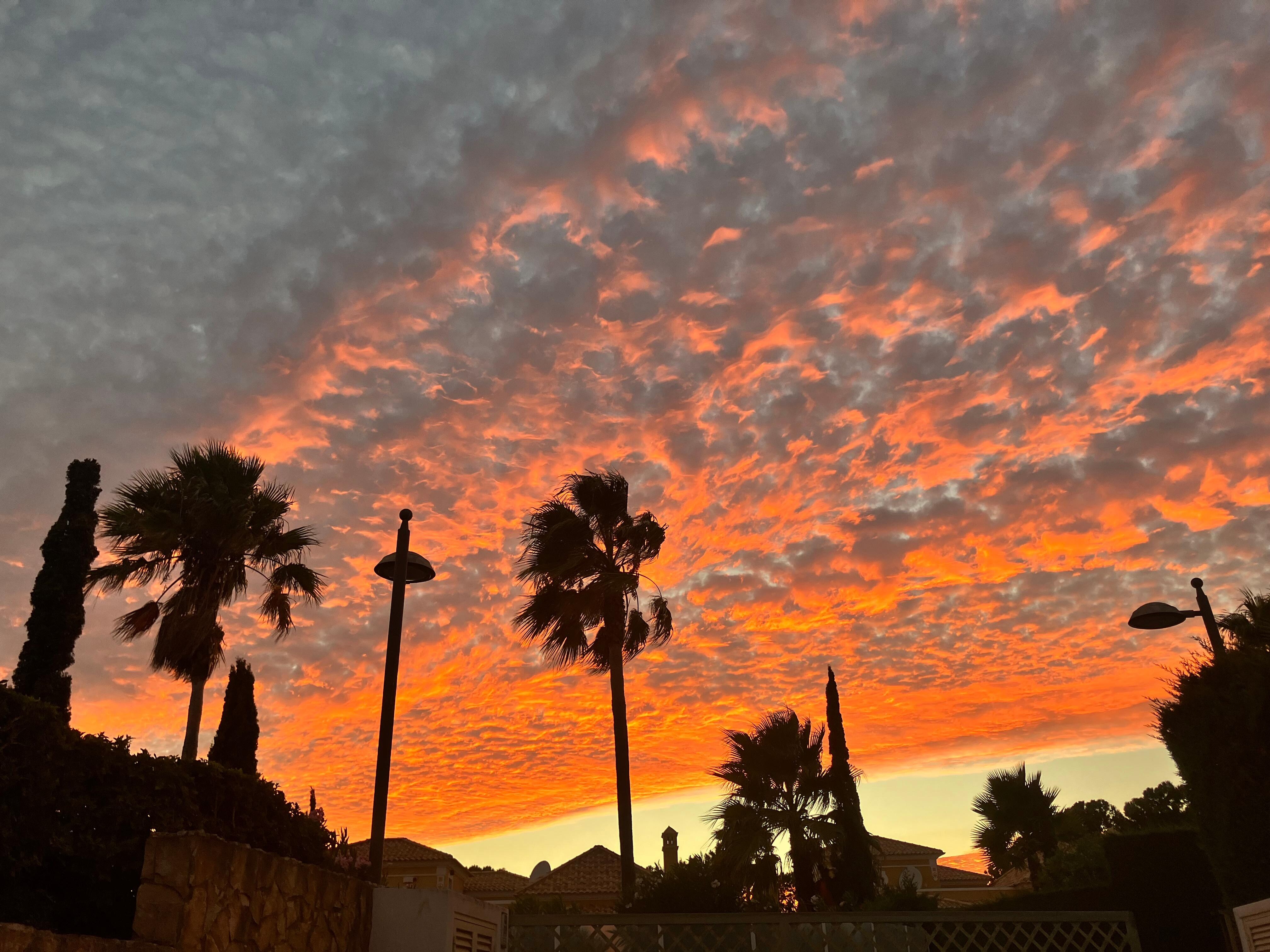 Sunset over Oasis Villas