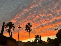 Sunset over Oasis Villas