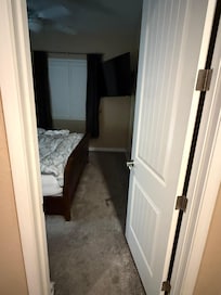 Small rooms with no closets and no space for bags.