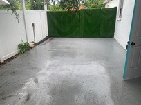 Here's what the "BBQ patio" looks like