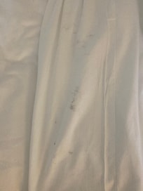 Black marks on bedding
