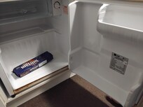 No shelves in the mini fridge