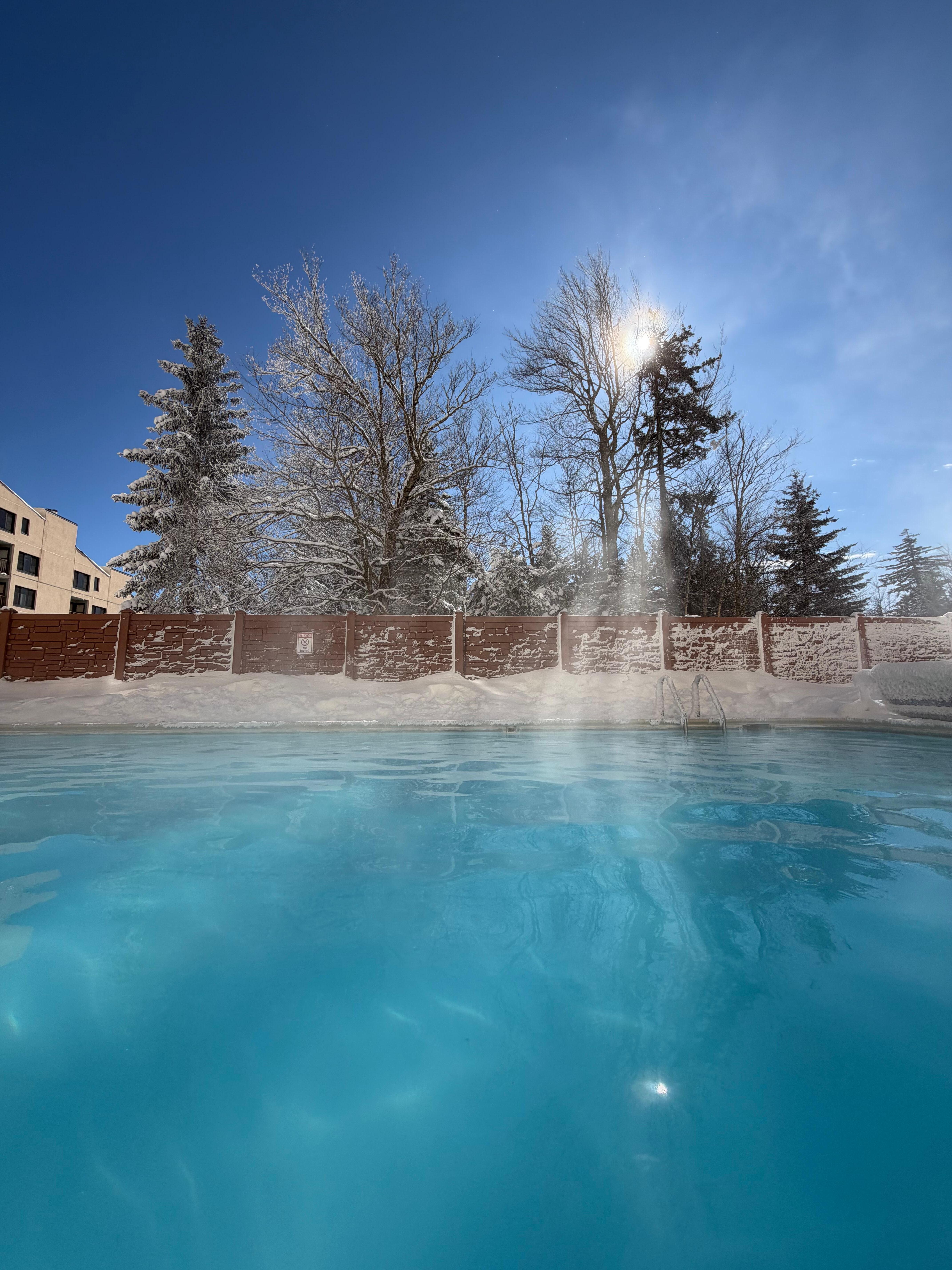 pool is open even below zero!
