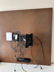 This is where the TV was supposed to be.