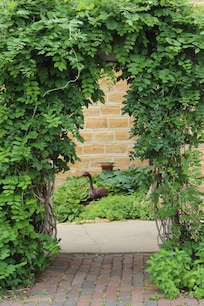 Walkway to outdoor patio area