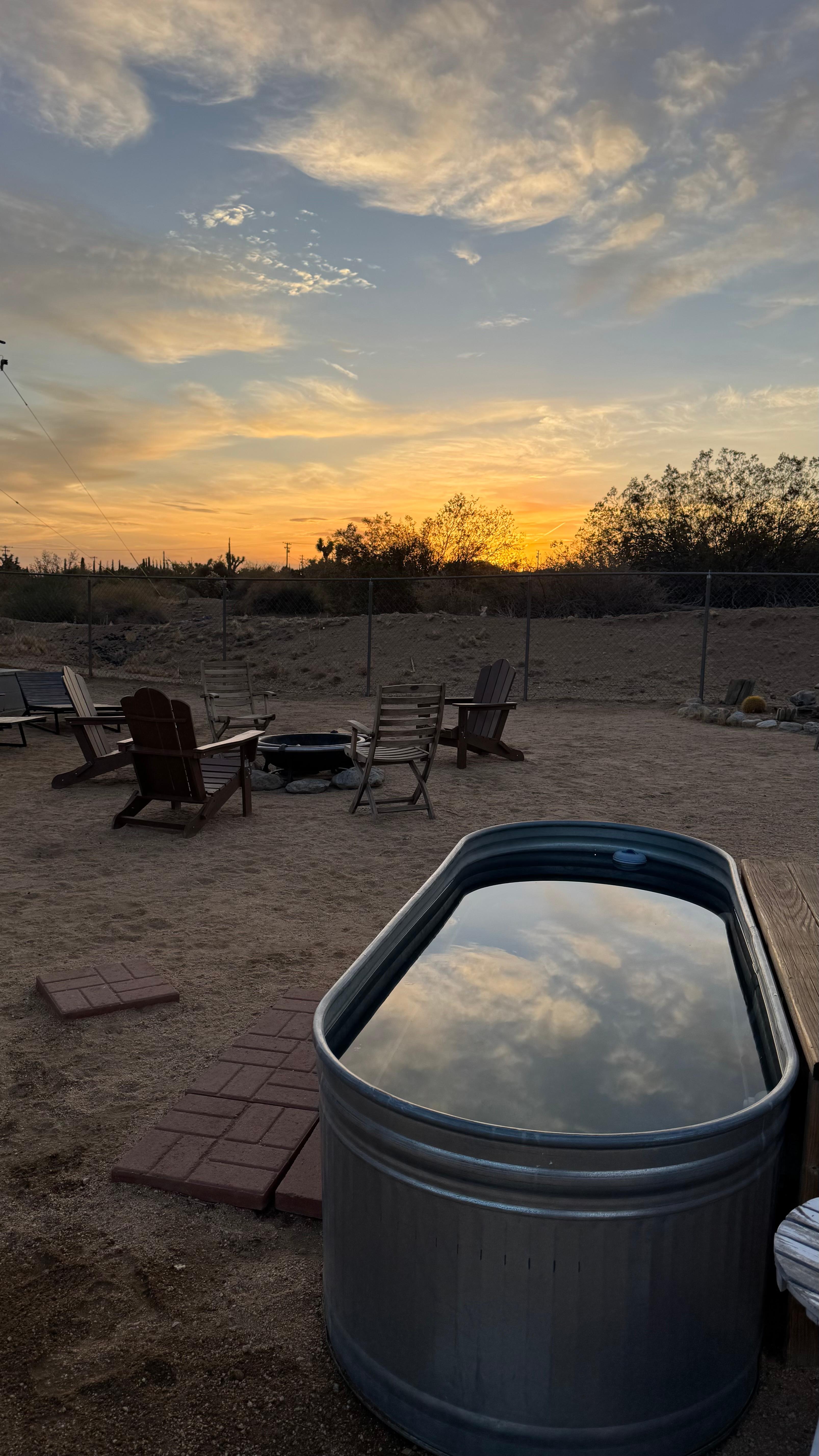 Cowboy Tub at sunrise 