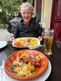 Octopus and pork medallions