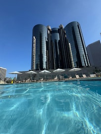 View of the Hotel from the outdoor heated pool