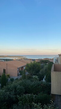 Vue la mer et lâĂ©tang de Leucate