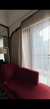 Couch was conveniently large