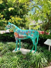 Decorative element in one of the gardens