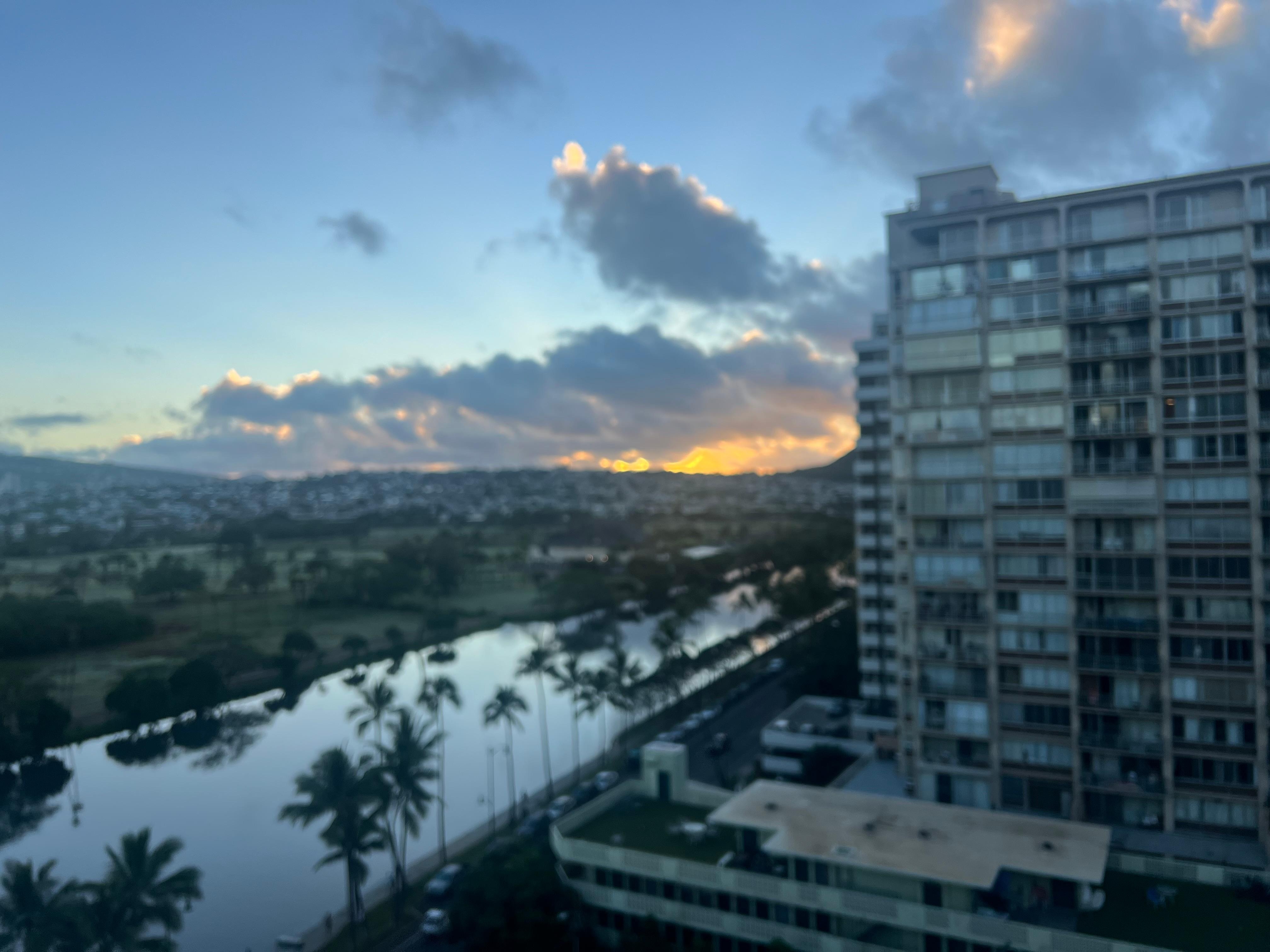 View from 13th floor king corner room.