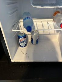 Sandy and leaking refrigerator