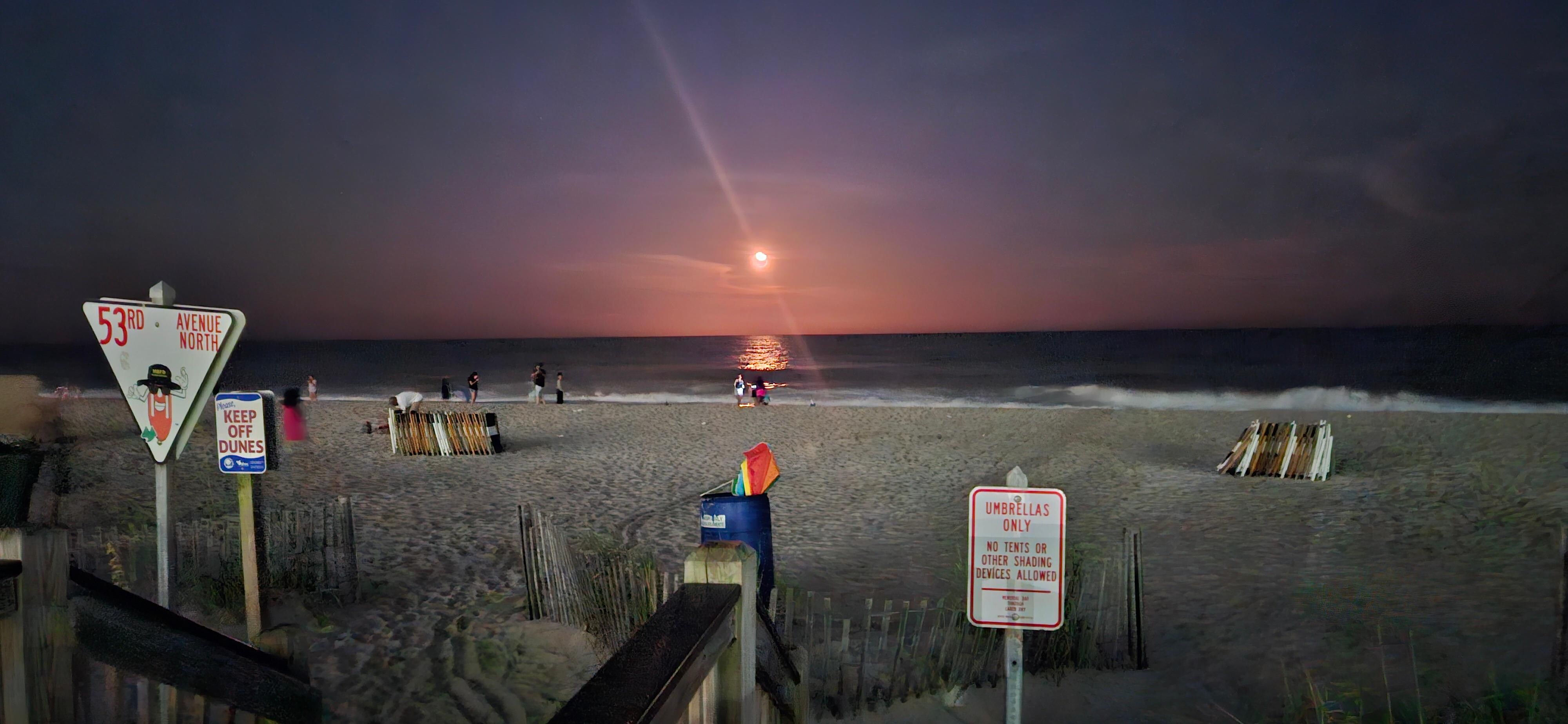 Sunset on the beach