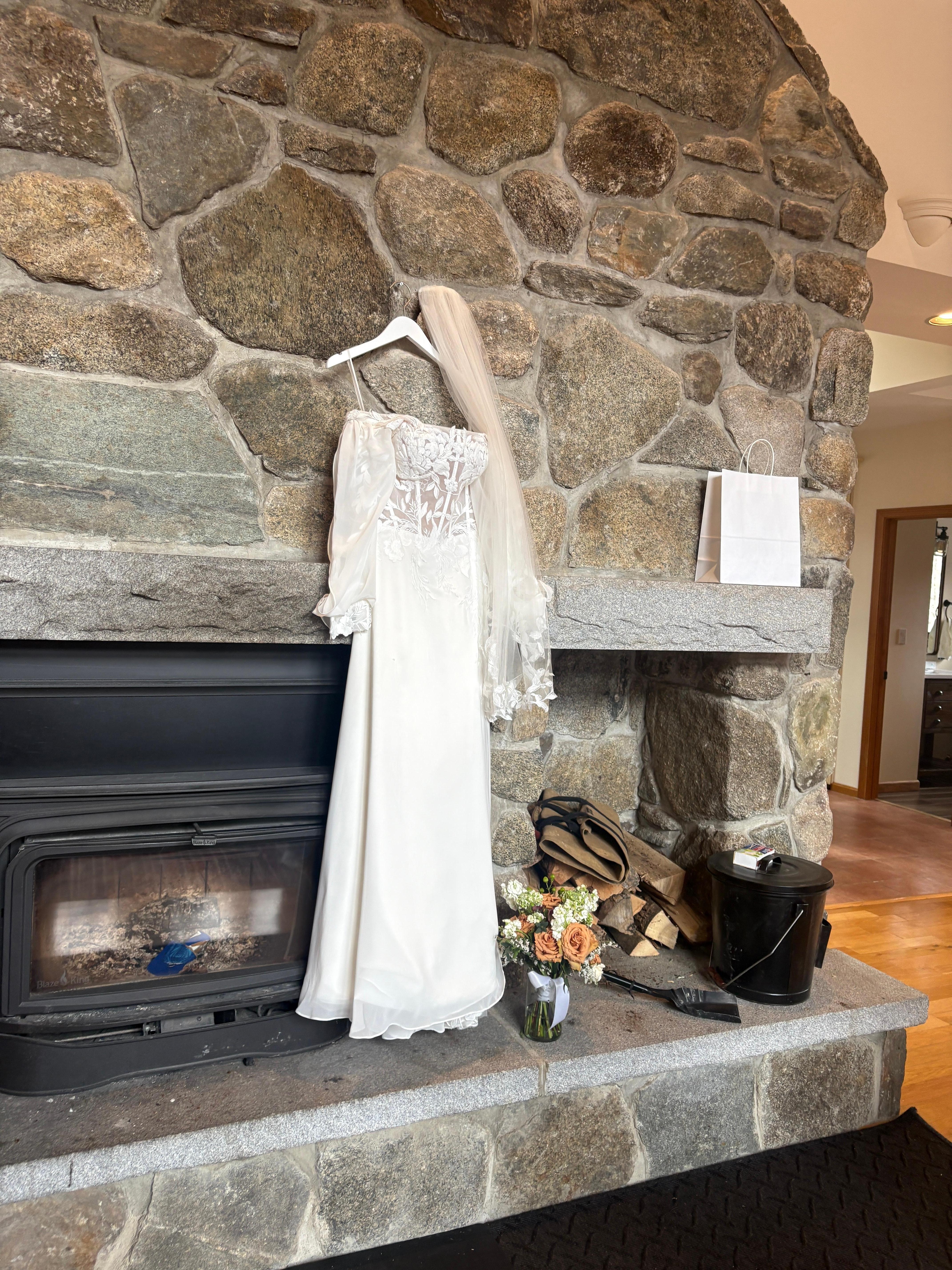 Fireplace or to showcase a wedding dress 
