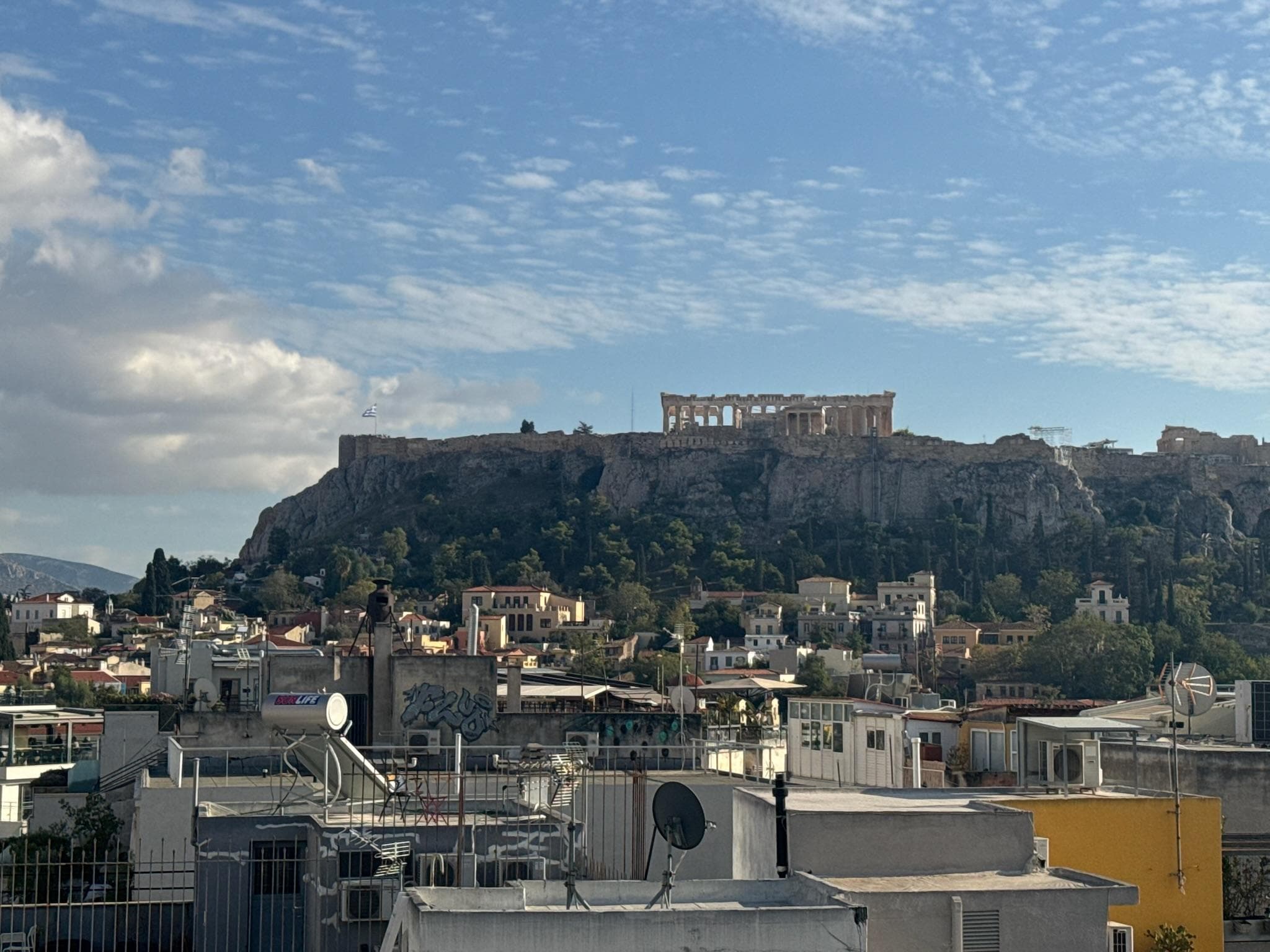 View from roof top lounge 