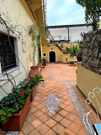 Terrace of home before the rains began.