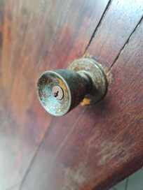 Corroded handle