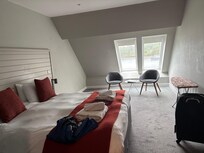 Room was minimal but had basic needs. Would have been nice to have a comfortable chair.