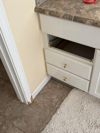 main bath vanity and trim
