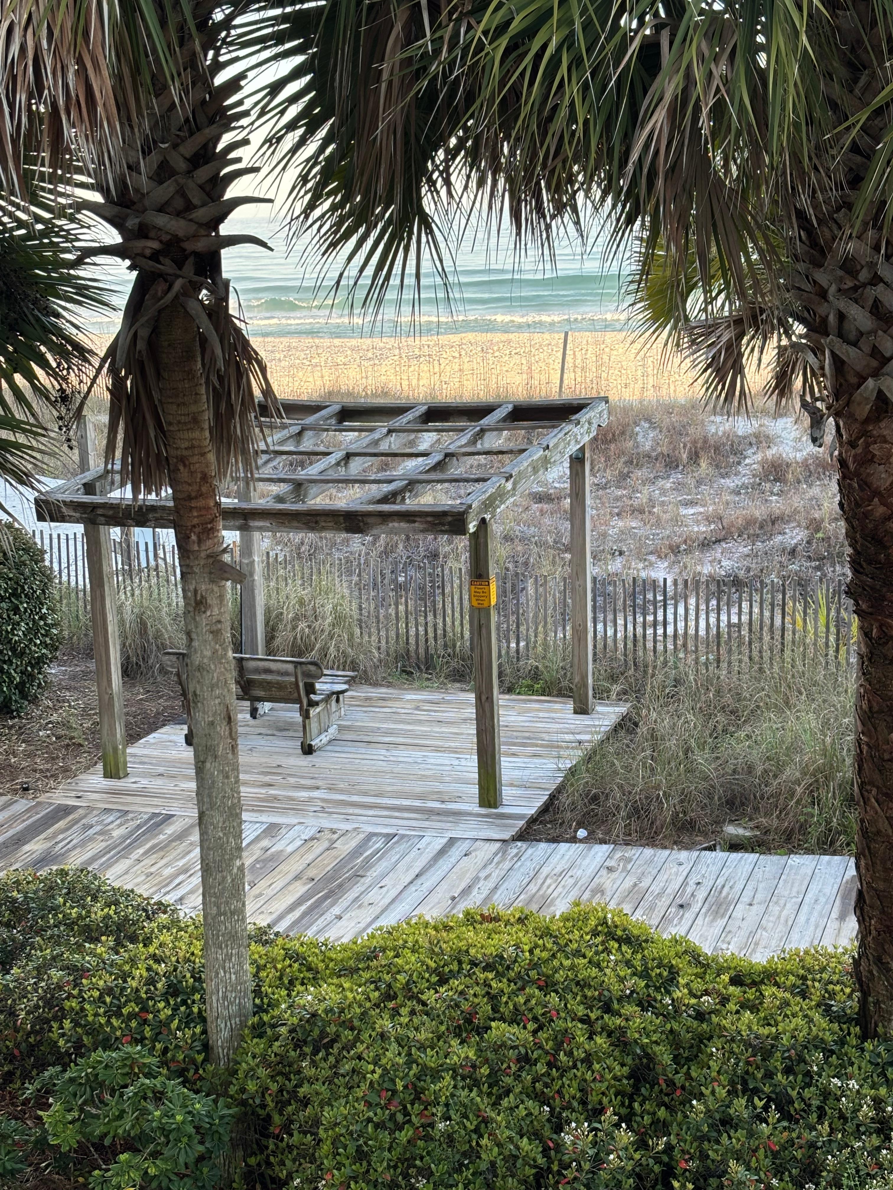 From the balcony of our room 