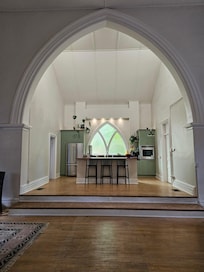 From living room to kitchen
