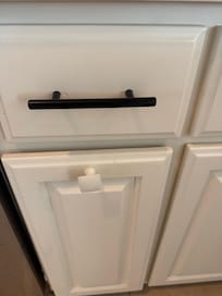 Mismatched cabinet handles