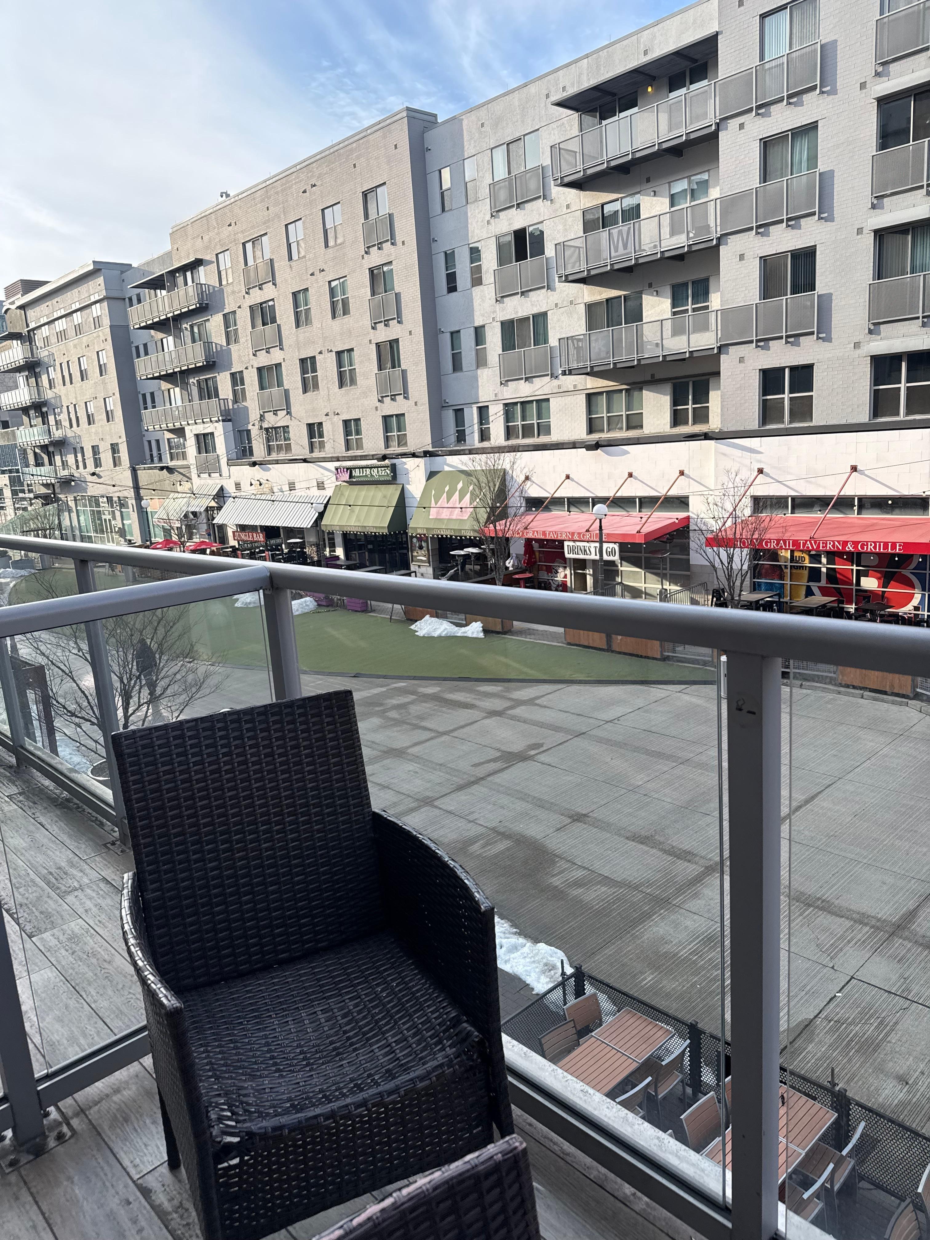 Balcony over looking The Banks!