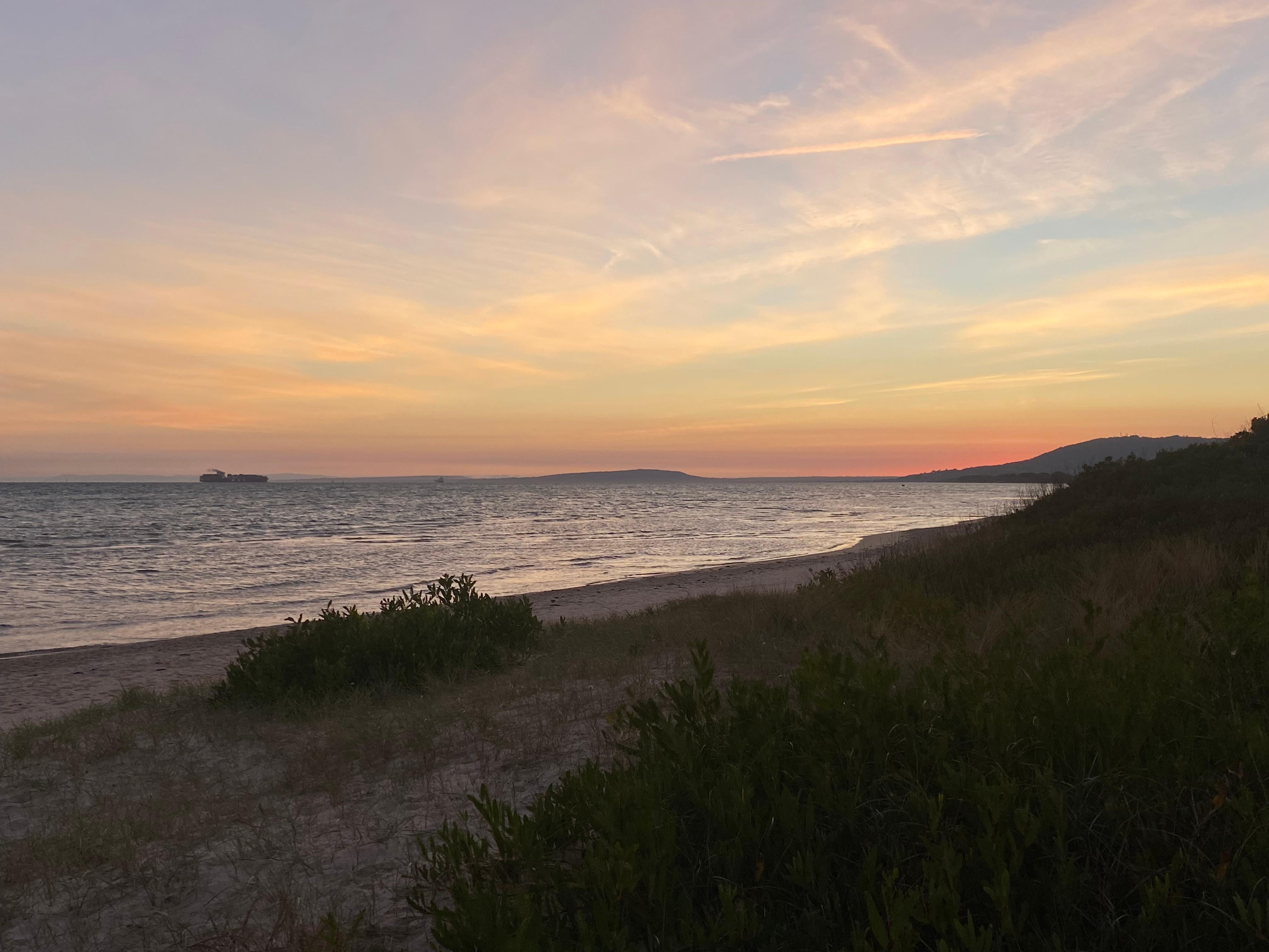 Port Phillip Bay at Rye- 25 minute walk from house