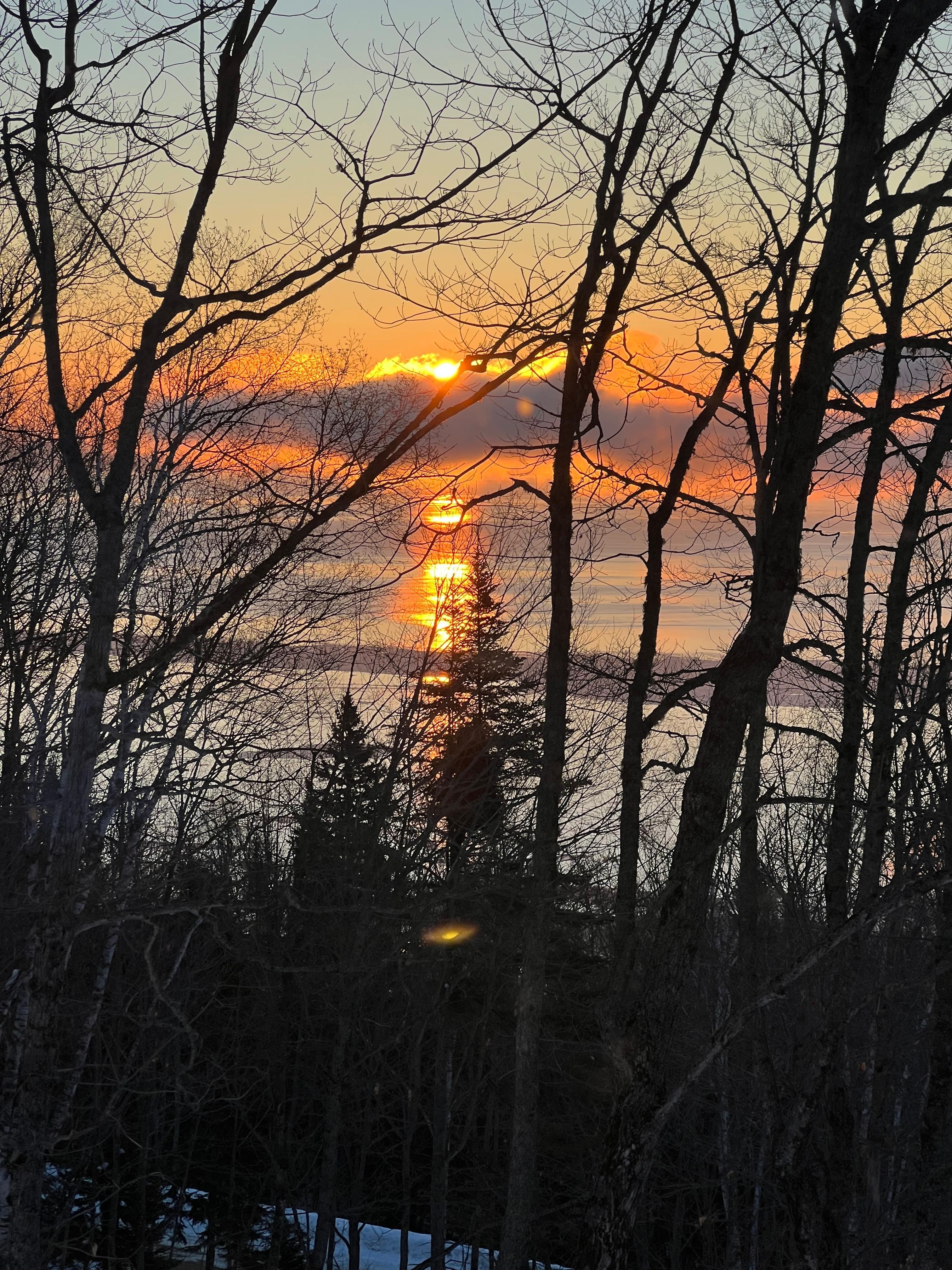 Sunrise from living room 