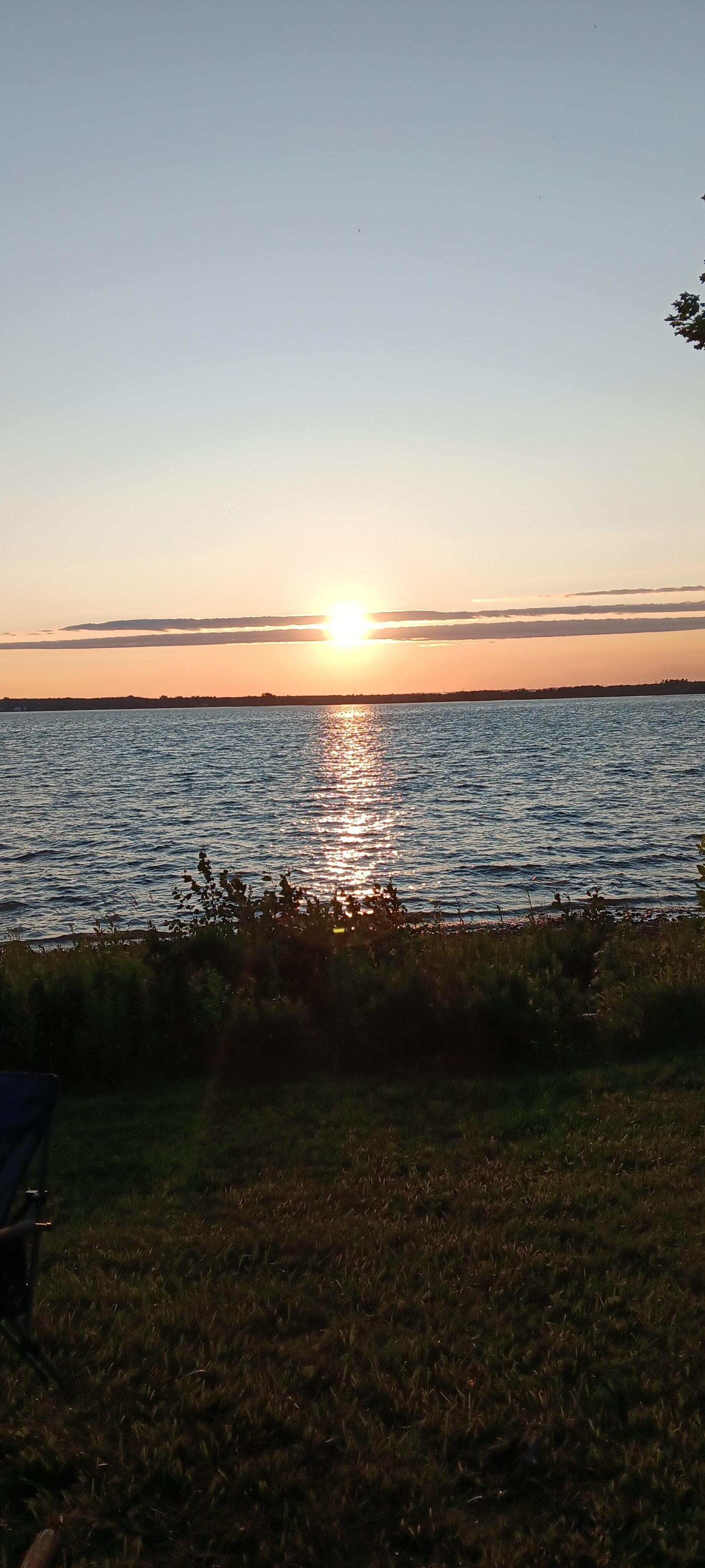 Sunset one night from the fire pit